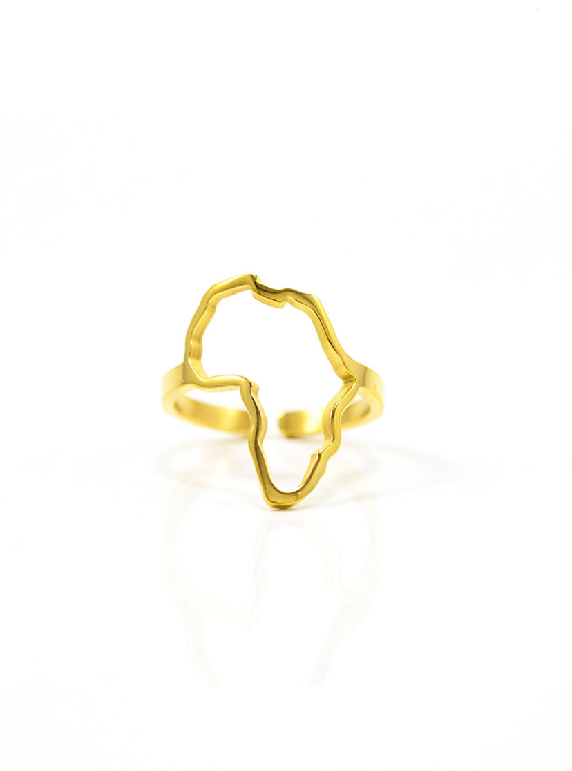 Africa Map ring