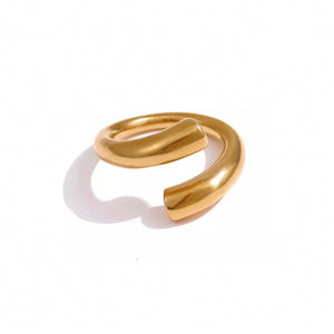 gold chunky ring