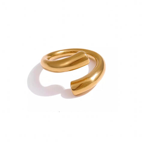 gold chunky ring