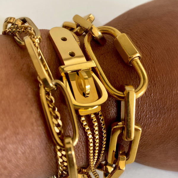 Buckle belt bracelet